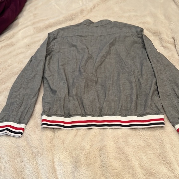 Mens XL 95% cotton gray jacket spring - Picture 4 of 9